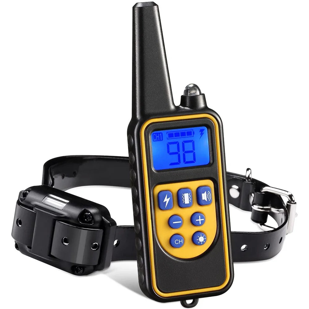 800M Rechargeable Electric Dog Training Collar - Waterproof, Remote Control & Ideal for Effective Dog Training 9975745872193-1