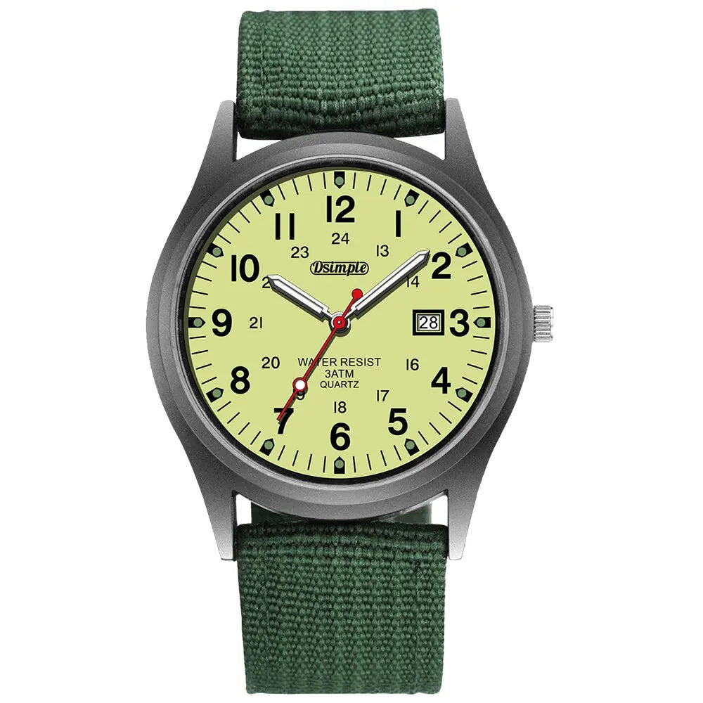 Luminous Military Wristwatch with Tactical Features - Waterproof, Shock Resistant 9902979318081-1