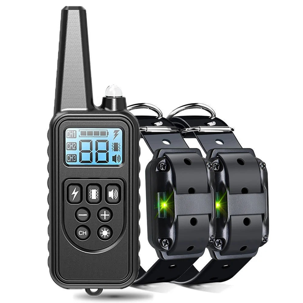 800M Rechargeable Electric Dog Training Collar - Waterproof, Remote Control & Ideal for Effective Dog Training 9975745872193-1