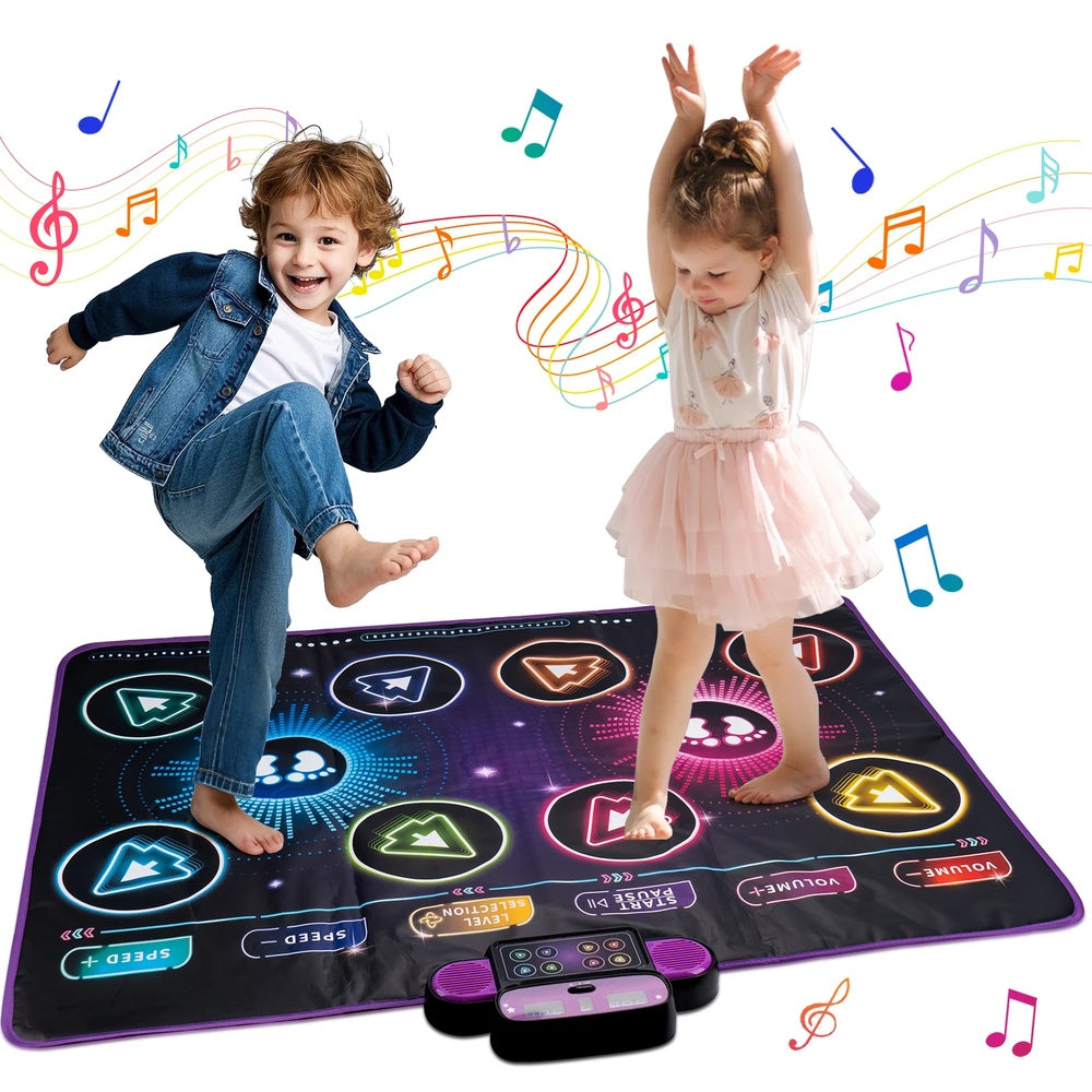 Interactive Musical Dance Mat with Game Modes for Kids, Lights, Sounds 15049081684313-1