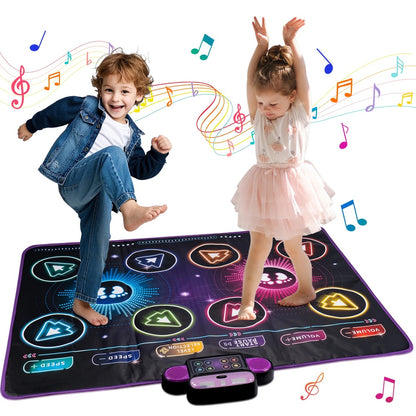 Interactive Musical Dance Mat with Game Modes for Kids, Lights, Sounds 15049081684313-1