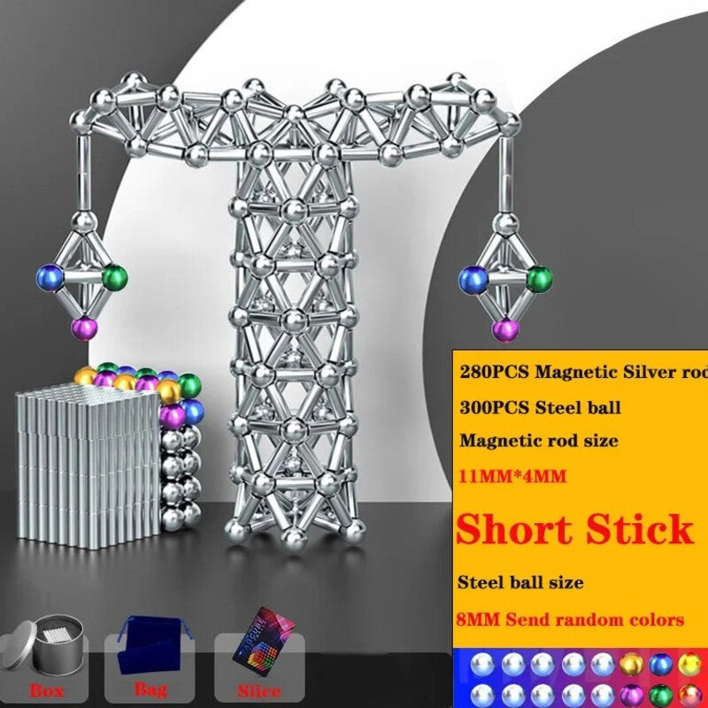 Diy Magnetic Balls And Rod Set 6850566848612-1