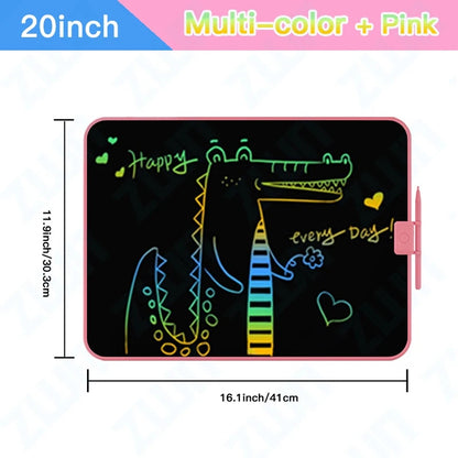 LCD Writing Tablet – Colorful Screen with One-Tap Erase & Pressure-Sensitive Drawing