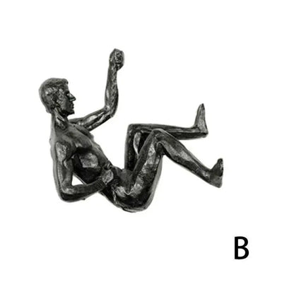 Wall Climbing Resin Sculpture Decorative Figure Home Hanging Decor 8496298688814-1
