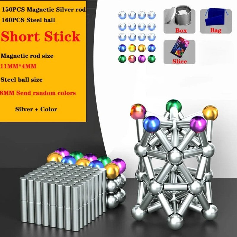 Diy Magnetic Balls And Rod Set 6850566848612-1
