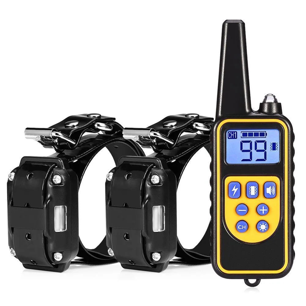800M Rechargeable Electric Dog Training Collar - Waterproof, Remote Control & Ideal for Effective Dog Training 9975745872193-1