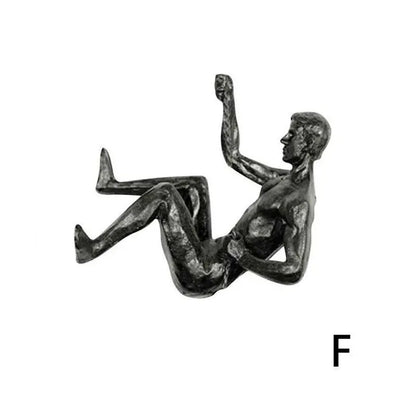 Wall Climbing Resin Sculpture Decorative Figure Home Hanging Decor 8496298688814-1