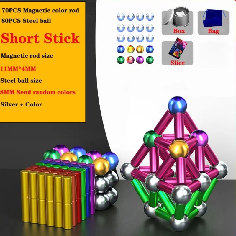 Diy Magnetic Balls And Rod Set 6850566848612-1