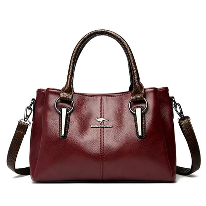 Premium Full-Grain Leather Classic Organizer Bag With Adjustable Strap 10110240653658-1