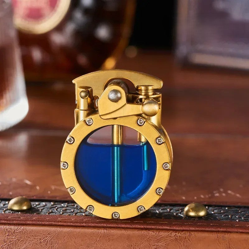 Vintage Kerosene Lighter With Refillable Flint For Cigarettes 259441