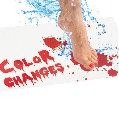 Color Changing Bloody Bath Mat for Halloween Bathroom Decor Scary Prank Rug 259303