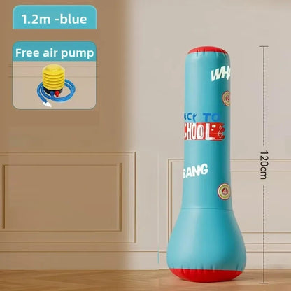 Kids Inflatable Punching Bag With Rebound Scoring Base, Pump 14857201975622-1