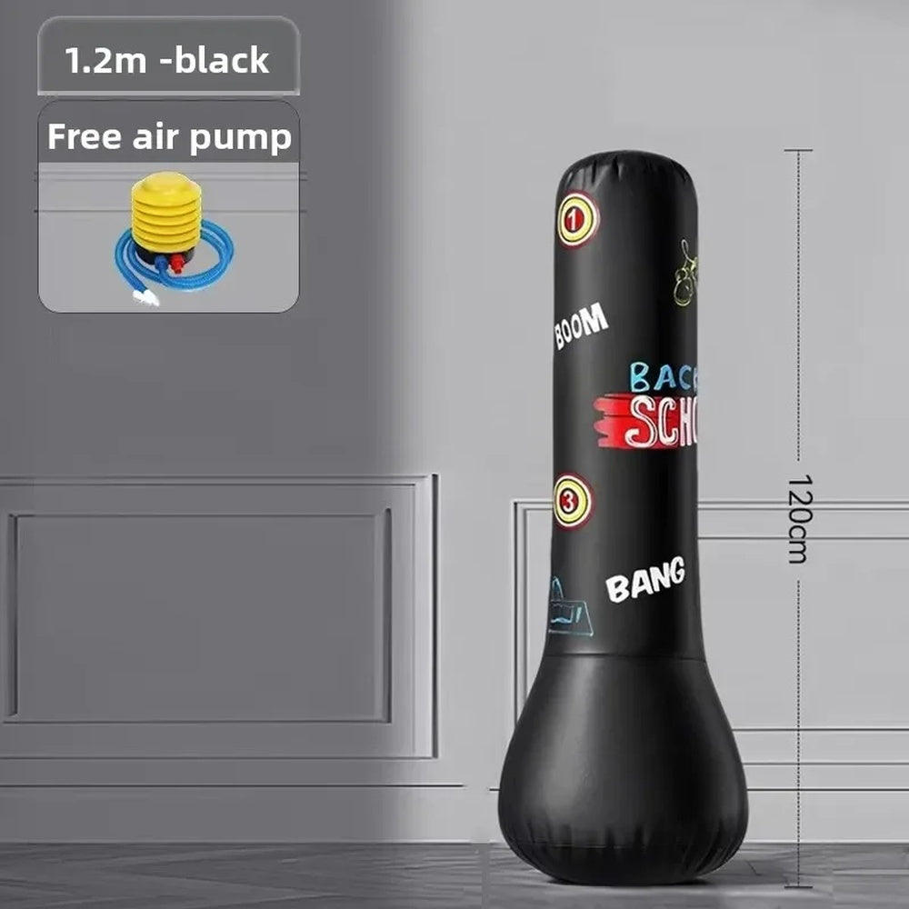 Kids Inflatable Punching Bag With Rebound Scoring Base, Pump 14857201975622-1