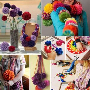 DIY Pom Pom Maker 8 Piece Set5