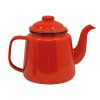 Falcon Red Black Rim 1.5L Teapot