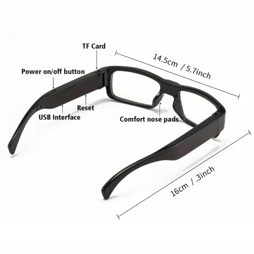 Full HD 1080p Video Recording Surveillance Camera Eye Glasses13