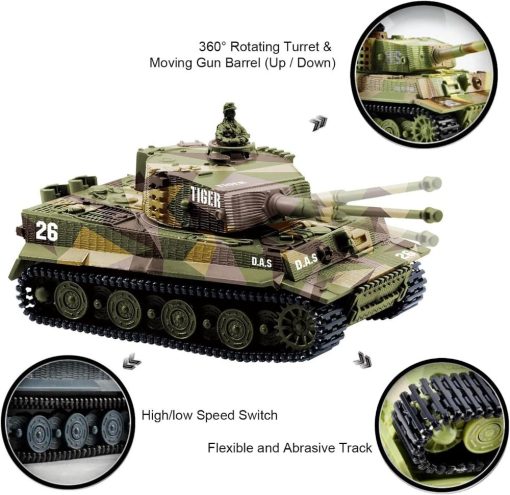 Heng Long Rc Tank Metal Pro Version 2.4G German Leopard 2A6 3889 1 Metal Gear & Tracks Rc Trux World Store5