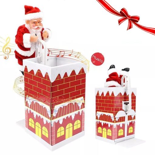 🎅Electric Santa Claus Climbing Ladder With Music