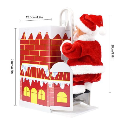 🎅Electric Santa Claus Climbing Ladder With Music