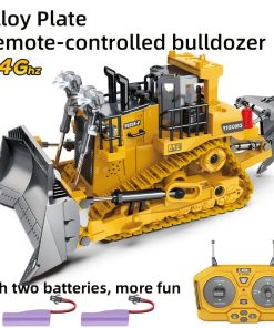 9 Channels Remote Control Bulldozer, 2.4Ghz Rc Construction Vehicle Truck Toys