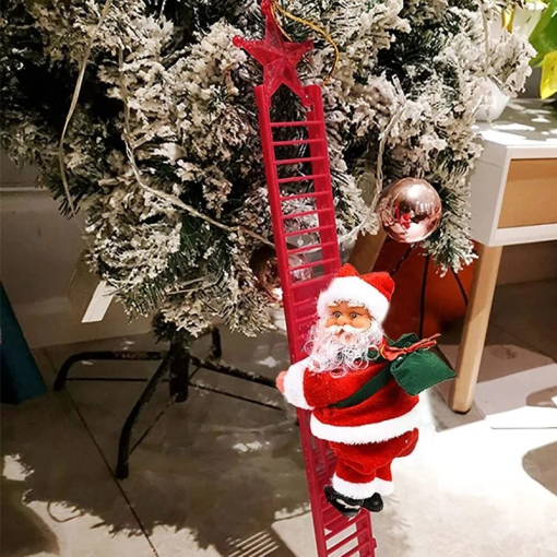 🎅Electric Santa Claus Climbing Ladder With Music