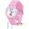 Minnie Mouse Pink Rubber Strap Watch For Kids