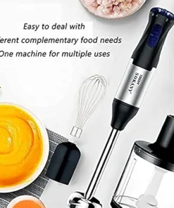 4-in-1 Multifunction Processor 1000W Electric Hand Stick Blender1