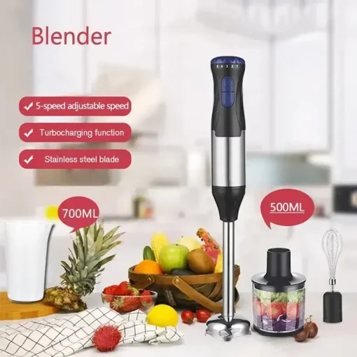 4-in-1 Multifunction Processor 1000W Electric Hand Stick Blender6