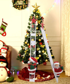 🎅Electric Santa Claus Climbing Ladder With Music