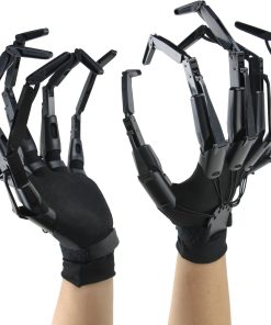 Halloween Articulated Fingers With Gloves,Articulated Finger Extensions,Scary Skeleton Bone Claw Hand