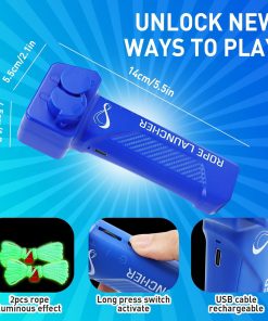 String Toy Loop Glow In The Dark, Rope Launcher Fidget Toys, Usb Electric String Rope Launcher