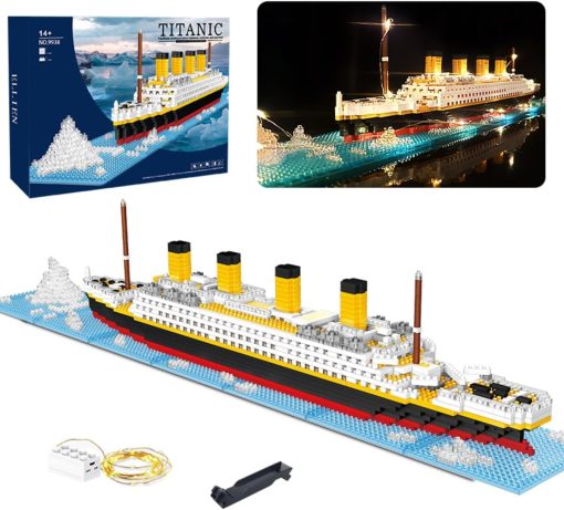 Titanic Micro Mini Building Blocks Set, 1706Pcs 3D Titanic Model Building Set Blocks