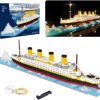 Titanic Micro Mini Building Blocks Set, 1706Pcs 3D Titanic Model Building Set Blocks