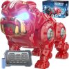 Remote Control Robot Dog Toys For Boys, Rechargeable Programmable Stunt Robot Dog With Singing, Dancing And Touch Functions For Boys Ages 3 4 5 6 7 8 9 10+ Christmas & Birthday Gifts (Black)