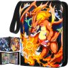 Card Binder Tcg Cards Holder 9-Pocket, Trading Binders For Card Games Collection Case Book Fits 900 Cards With 50 Removable Sleeves