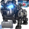 Remote Control Robot Dog Toys For Boys, Rechargeable Programmable Stunt Robot Dog With Singing, Dancing And Touch Functions For Boys Ages 3 4 5 6 7 8 9 10+ Christmas & Birthday Gifts (Black)