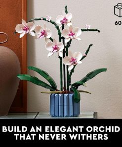 Artificial Plant Building Set With Flowers, Home Décor Gift For Adults