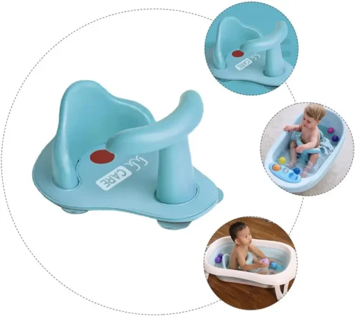 Baby Bath Tub Ring Seat Infant Toddler Anti Slip Shower Security Safety Chair13