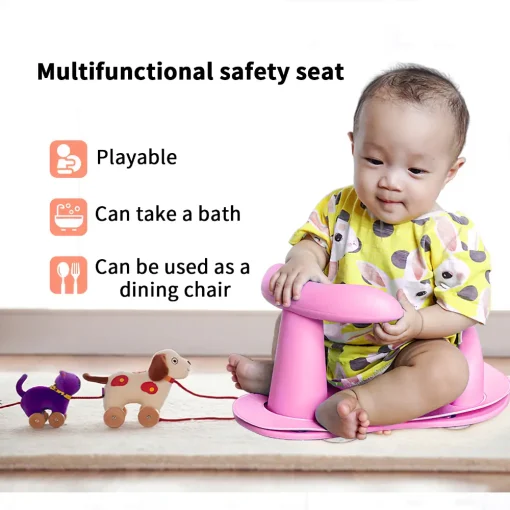 Baby Bath Tub Ring Seat Infant Toddler Anti Slip Shower Security Safety Chair6