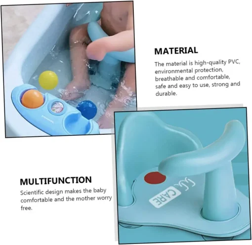 Baby Bath Tub Ring Seat Infant Toddler Anti Slip Shower Security Safety Chair8