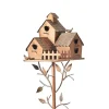 Birdhouse Garden Stakes