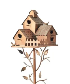 Birdhouse Garden Stakes