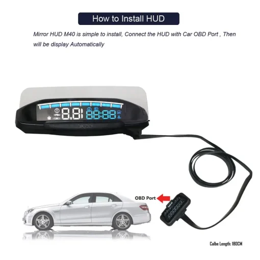 Car Head Up Display - Windshield Speed Projector