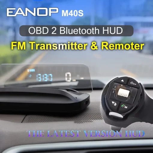 Car Head Up Display - Windshield Speed Projector Adaptive Brightness for Optimal Visibility