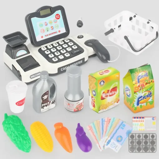 Cartoon supermarket cash register toy2