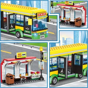 City Bus Lxa414 Block Set Fun Toy For Kids3