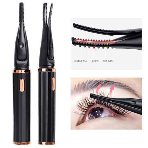 Electric Eyelash Curler Heated, 3 Temperature Mode, Quick Heating, Usb Rechargeable