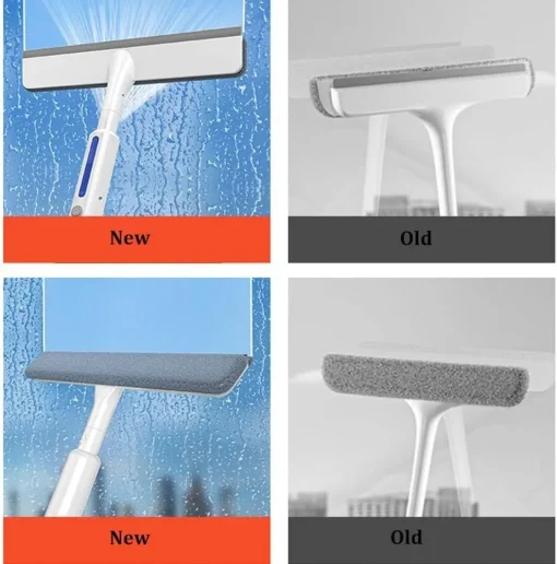 High Rise Window Cleaning Glass Cleaner Brush For Washing Window Squeegee Microfiber Extendable Window Scrubber Cleaning