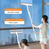 High Rise Window Cleaning Glass Cleaner Brush For Washing Window Squeegee Microfiber Extendable Window Scrubber Cleaning5