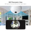 Light Bulb Wifi Camera – 360° Fisheye Wireless Panoramic Wifi Camera 360° Panoramic View